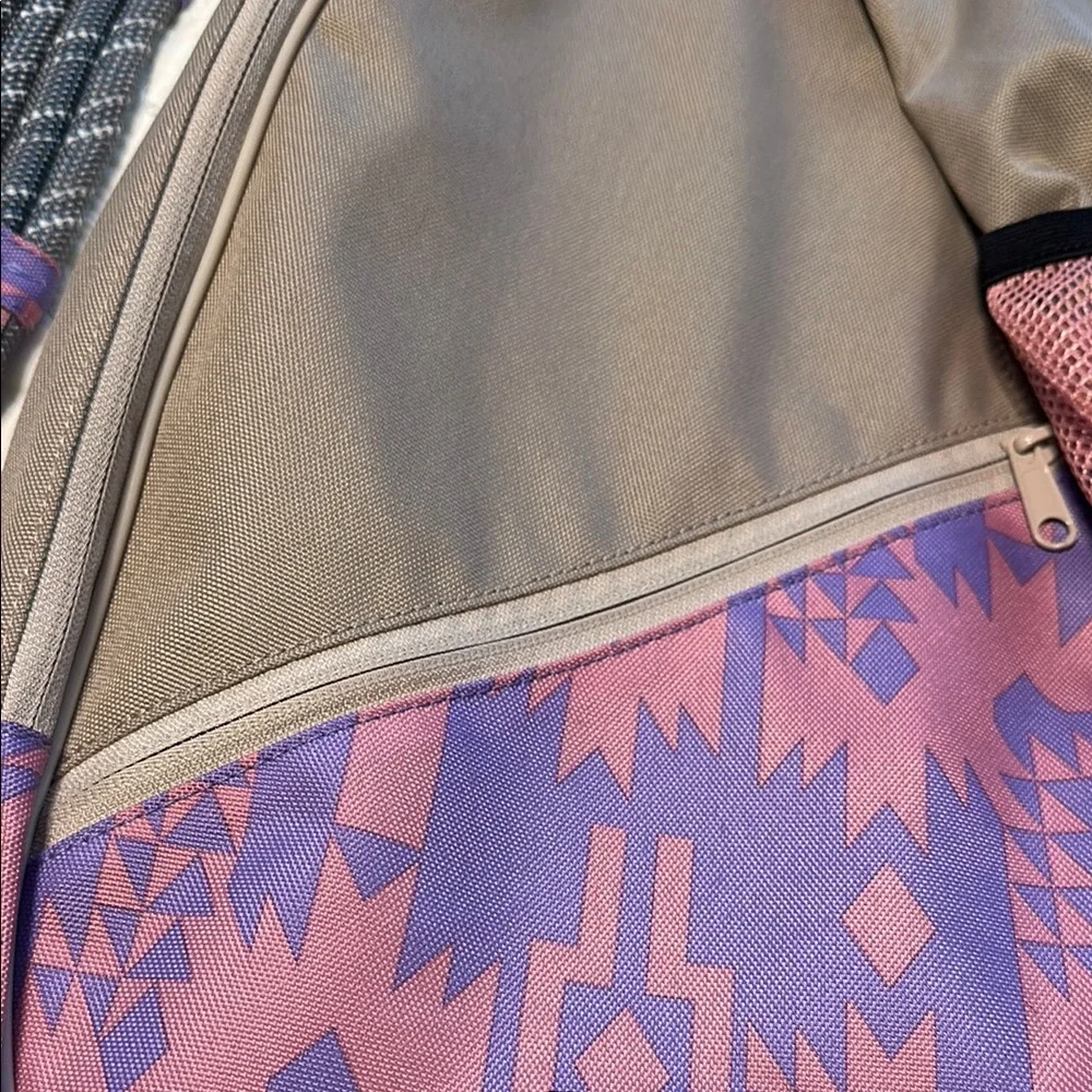 Kavu Pink and Taupe Sling Backpack